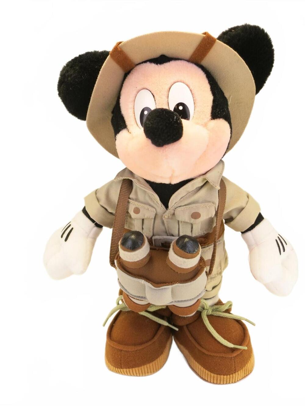 Walt Disney World Safari Mickey Plush Toy with Binoculars 13"